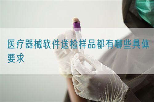 醫療器械軟件送檢樣品都有哪些具體要求