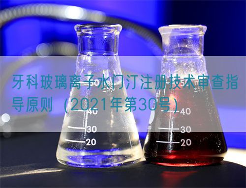 牙科玻璃離子水門汀注冊(cè)技術(shù)審查指導(dǎo)原則（2021年第30號(hào)）(圖1)