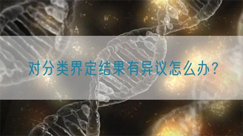 對分類界定結(jié)果有異議怎么辦？(圖1)
