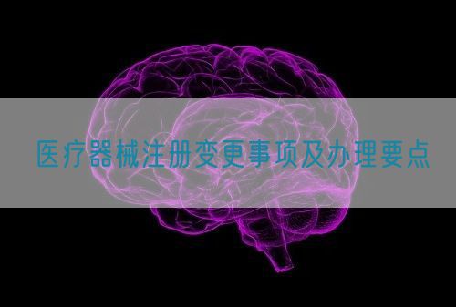 醫(yī)療器械注冊變更事項(xiàng)及辦理要點(diǎn)(圖1)