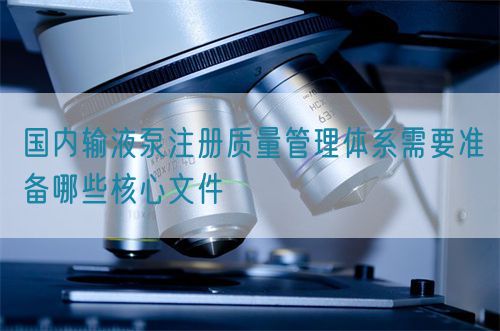 國內輸液泵注冊質量管理體系需要準備哪些核心文件(圖1)